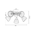 Lampa sufitowa CLARA 5xE27 ML2759 Milagro