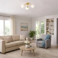 Lampa sufitowa CLARA GOLD 3xE27 ML2760 Milagro