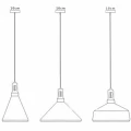 Lampa wisząca NORDIC WOODY biało drewniana 35 cm ST-5097A Step into Design