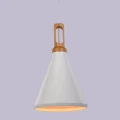Lampa wisząca NORDIC WOODY biało drewniana 25 cm ST-5097c Step into Design
