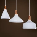 Lampa wisząca NORDIC WOODY biało drewniana 25 cm ST-5097c Step into Design