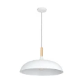 Lampa wisząca SAUCER 45 cm -  biała minimalistyczna oprawa do wnętrz nowoczesnych ST-5219 white Step into Design