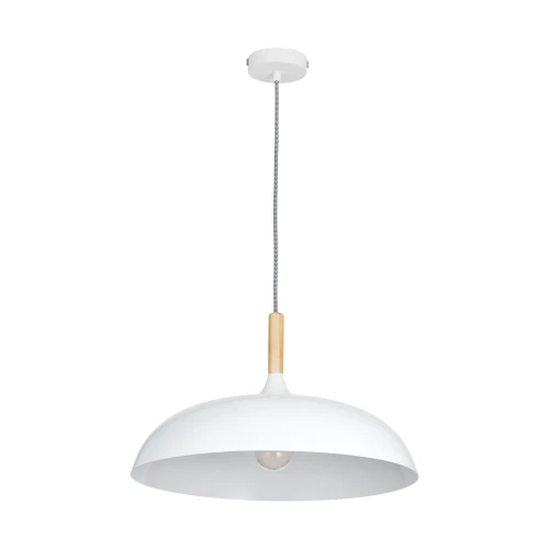Lampa wisząca SAUCER 45 cm -  biała minimalistyczna oprawa do wnętrz nowoczesnych ST-5219 white Step into Design