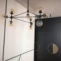 Lampa wisząca ASTRIFERO-10, 90 cm -  bursztynowo czarna  ST-9047-10 amber Step into Design