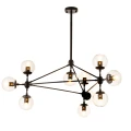 Lampa wisząca ASTRIFERO-10, 90 cm -  bursztynowo czarna  ST-9047-10 amber Step into Design