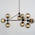 Lampa wisząca ASTRIFERO-10, 90 cm -  bursztynowo czarna  ST-9047-10 amber Step into Design
