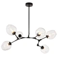 Lampa wisząca MODERN ORCHID-6 bursztynowo czarna 130 cm ST-1232-6 Step into Design