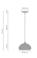 Lampa wisząca VICTORY GLOW S złota 17 cm ST-9002S gold Step into Design
