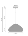 Lampa wisząca VICTORY GLOW M srebrna 30 cm ST-9002M chrome Step into Design