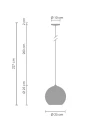 Lampa wisząca MIRROR GLOW - S miedziana 25 cm ST-9021-S copper Step into Design