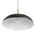 Lampa wisząca SAUCER 45 cm -  czarna minimalistyczna oprawa do wnętrz nowoczesnych  ST-5219 black Step into Design