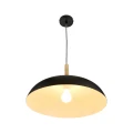 Lampa wisząca SAUCER 45 cm -  czarna minimalistyczna oprawa do wnętrz nowoczesnych  ST-5219 black Step into Design
