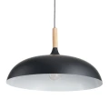 Lampa wisząca SAUCER 45 cm -  czarna minimalistyczna oprawa do wnętrz nowoczesnych  ST-5219 black Step into Design