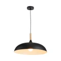 Lampa wisząca SAUCER 45 cm -  czarna minimalistyczna oprawa do wnętrz nowoczesnych  ST-5219 black Step into Design