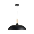 Lampa wisząca SAUCER 45 cm -  czarna minimalistyczna oprawa do wnętrz nowoczesnych  ST-5219 black Step into Design