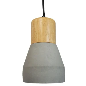 Lampa wisząca CONCRETE  12 cm- szary beton, drewno ST-5220-grey Step into Design