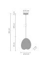 Lampa wisząca PILLS S czarna 23 cm ST-5819 S BLACK Step into Design