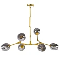 Lampa wisząca MODERN ORCHID-6 złoto szara 130 cm ST-1232-6 GOLD Step into Design