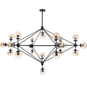 Lampa wisząca ASTRIFERO-21, 165 cm -  bursztynowo czarna  ST-9047-21 Step into Design