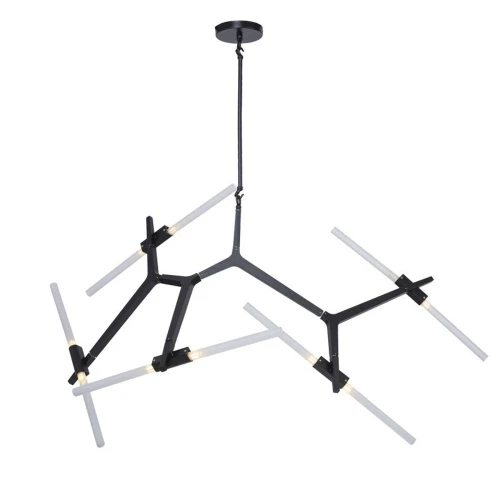 Lampa wisząca STICKS-10 czarna ST-1001-10 black Step into Design