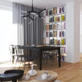 Lampa wisząca STICKS-10 czarna ST-1001-10 black Step into Design