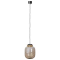 Lampa wisząca BOOM 25 cm - LED, klosz bursztynowy, wykonczenie złote 9969P/A amber Step into Design