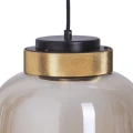Lampa wisząca BOOM 25 cm - LED, klosz bursztynowy, wykonczenie złote 9969P/A amber Step into Design