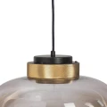 Lampa wisząca BOOM 35 cm - LED, klosz bursztynowy, wykonczenie złote 9969P/B amber Step into Design