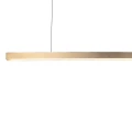 Lampa wisząca BOOGIE 88 cm-  LED, złota listwa z czarnym akcentem MD-7014-880 Step into Design