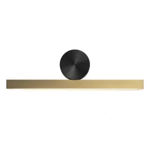 Lampa ścienna BOOGIE LED złoto czarna 45 cm MD-7014 wall Step into Design