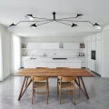 Lampa wisząca CRANE-6P czarna 280 cm P8706 Step into Design