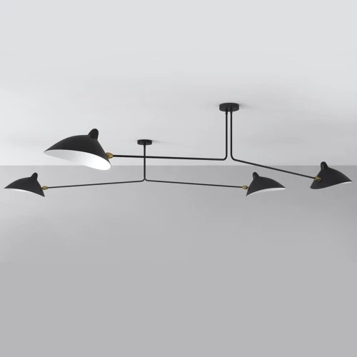 Lampa wisząca CRANE-2P dwuramienna czarna  P8702 Step into Design