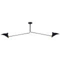Lampa wisząca CRANE-2P dwuramienna czarna  P8702 Step into Design