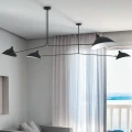 Lampa wisząca CRANE-2P dwuramienna czarna  P8702 Step into Design