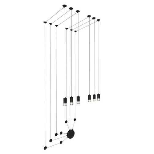 Lampa ścienna LINEA-6 WALL czarna XT012-6W Step into Design