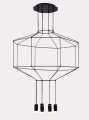Lampa wisząca LINEA-8 czarna 80 cm XT080-8P Step into Design