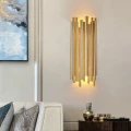 Lampa ścienna TUBO GOLD 50 cm- nowoczesny metalowy kinkiet do salonu ST-1671 GOLD Step into Design