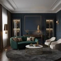 Lampa podłogowa QUEEN  - F złota 175 cm ML-8046-F gold Step into Design