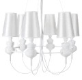 Lampa wisząca QUEEN-6 biała  ST-7105-6S white Step into Design