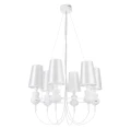 Lampa wisząca QUEEN-6 biała  ST-7105-6S white Step into Design