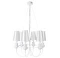 Lampa wisząca QUEEN-6 biała  ST-7105-6S white Step into Design