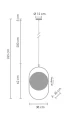 Lampa wisząca ELIPSE L, 65 cm  - LED, czarna nowoczesna 60217A-L Step into Design