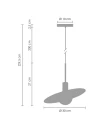 Lampa wisząca JUPITER  złota 30 cm ST-1737M Step into Design