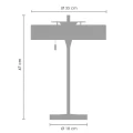 Lampa stołowa ARTDECO 50 cm - czarno - złota MT8872 black Step into Design