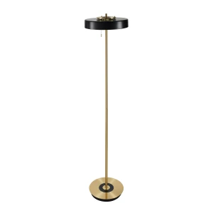 Lampa podłogowa ARTDECO 162 cm - czarno - złota nowoczesna MF8872 black Step into Design