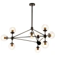 Lampa wisząca ASTRIFERO-10, 90 cm -  transparentno czarna ST-9047-10 transparent Step into Design