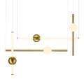 Lampa wisząca O-LINE S-4 - LED, 79 cm, mosiądz ST-1691S-4 Step into Design