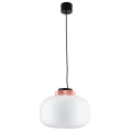 Lampa wisząca BOOM 35 cm - LED, klosz biały, wykonczenie miedziane 9969P/B white Step into Design
