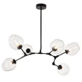 Lampa wisząca MODERN ORCHID-6 transparentno czarna 130 cm ST-1232-6 black transparent Step into Design