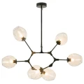 Lampa wisząca MODERN ORCHID-6 transparentno czarna 130 cm ST-1232-6 black transparent Step into Design